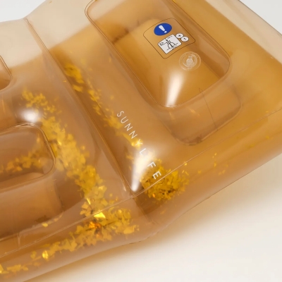 Materac basenowy Retro Disco Gold SUNNYLiFE - chemiabasenowa.pl