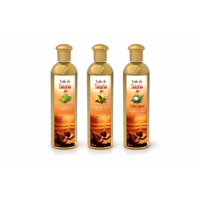 Zestaw zapachów do sauny Cytrus, Eukaliptus & Mięta, Cedr