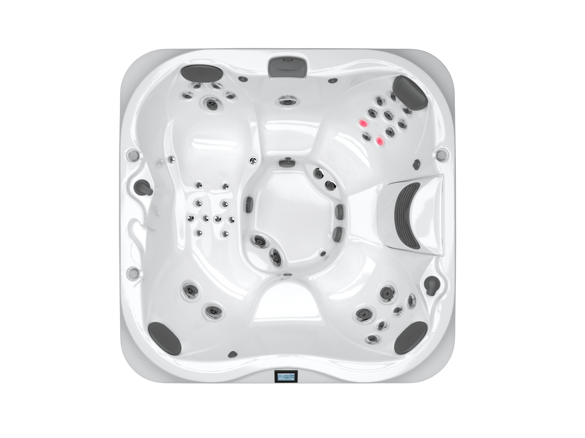 Jacuzzi J-335 Platinum widok z góry z ergonomicznymi siedziskami