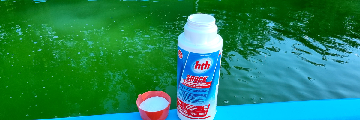 hth shock 2 kg na zieloną wodę